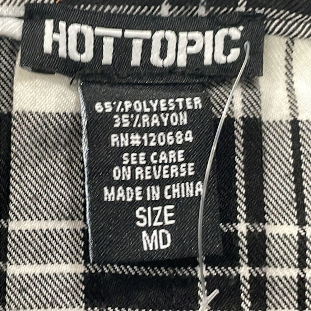 NWOT Hot Topic Plaid Dress.  Size M medium 8/10 - Picture 8 of 9